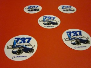 737 Logo Stickers